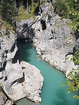 莱赫,河,水