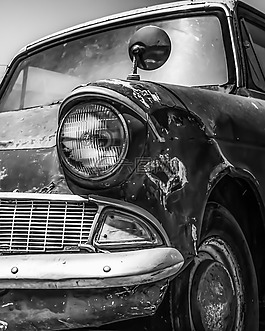 那輛舊車,生疏,車輛