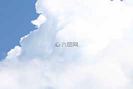云,天空,藍色的天空的云彩