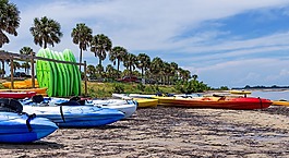 皮艇,沖浪,海灘