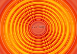 波,橙,同心