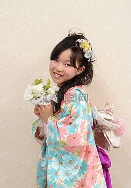和服,孩子們,成年禮