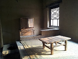 村,房間,家具