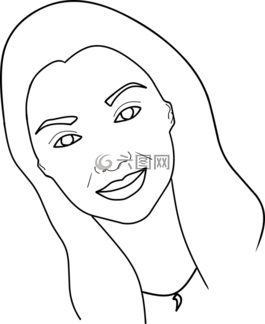 女子,脸,美
