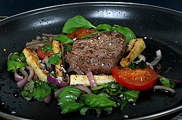 牛肉,廚師,櫻桃