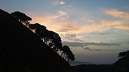 日落,雷焦卡拉布里亞,意大利
