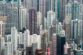香港,天際線,市容