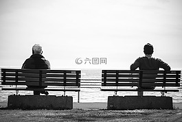 长凳,休息,坐