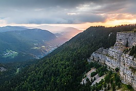 creux杜凡,日出,悬崖