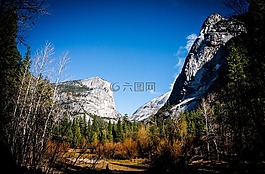 谷,山,优胜美地