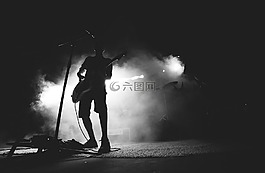 顯示,吉他手,音樂家