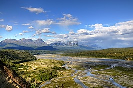 河,山,景觀