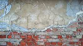 墙,砖,ošarpaná
