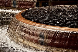噴泉,水,水景