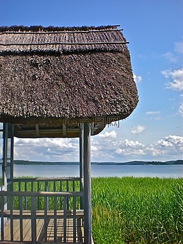 必勝客,茅草的屋頂,里德