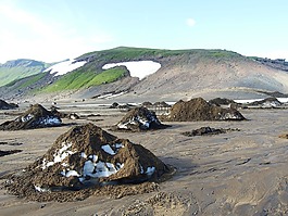 山地高原,夏季,雪