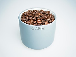 咖啡,豆類,杯