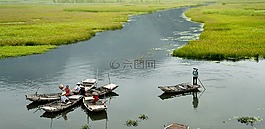 小船,花,宁平