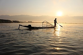 渔,船,茵莱湖