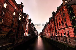漢堡,運河,通道