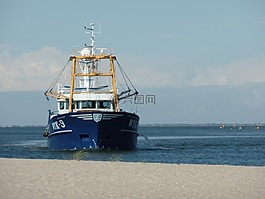 漁船,海,端口