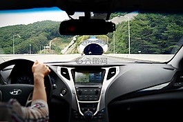 公路,驾驶,隧道