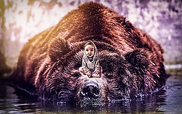 寶貝熊,photoshop的操作,顏色等級