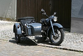 舊摩托車,寶馬,邊車