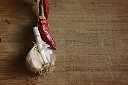 大蒜,辣椒粉,食品