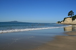 布朗一家灣,新西蘭,海灘