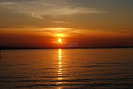 日落,博登湖,abendstimmung