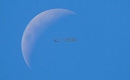 月亮,一天,天空