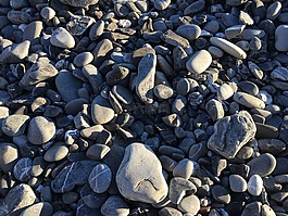 鵝卵石,海灘,海