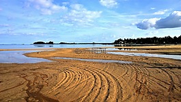 海灘,海,水