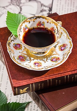 茶,閱讀,杯