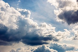 云,天空,藍色