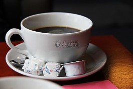 咖啡,杯,上午