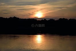 西,太陽,日落