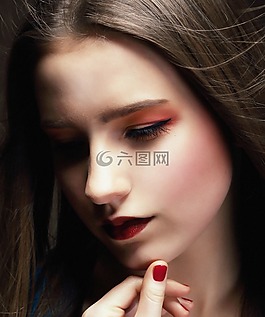女人,纵向,美容