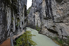 峡谷,瑞士,岩