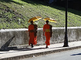 僧侶,老撾,佛教