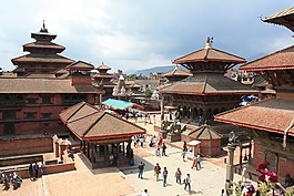 尼泊尔,加德满都,杜巴广场