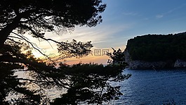 景观,黑山,海