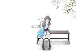 女孩,畫,女子