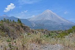 景觀,火山,山
