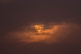 日落,太陽,自然