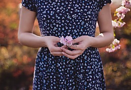 女性,鮮花,女孩
