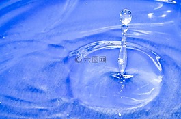 藍色,水,拖放
