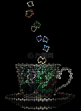 摘要,杯,茶