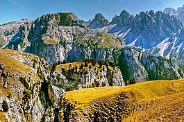 白云巖,山,意大利